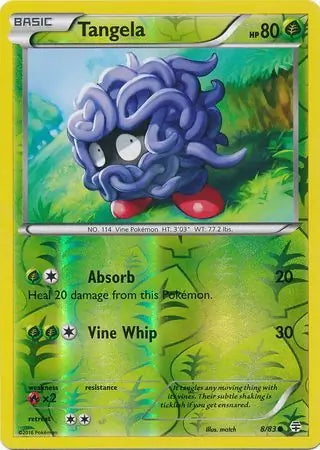 Generations Tangela #8/83 reverse holo